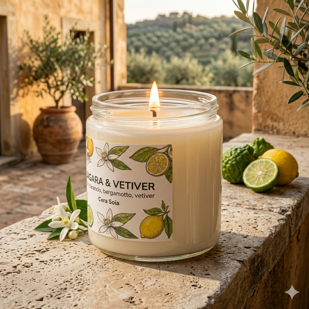 Candela Profumata – Zagara & Vetiver - immagine 2