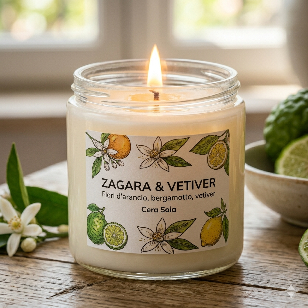 Candela Profumata – Zagara & Vetiver